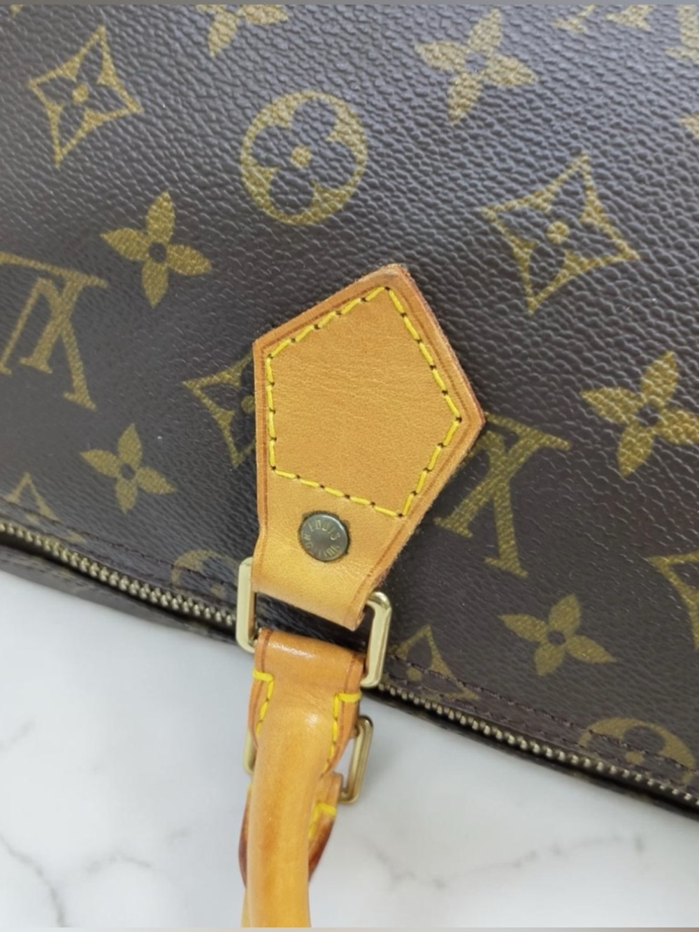 Authentic Louis Vuitton Monogram Speedy 35 Satchel Boston Bag - Classic LV - Picture 9 of 11